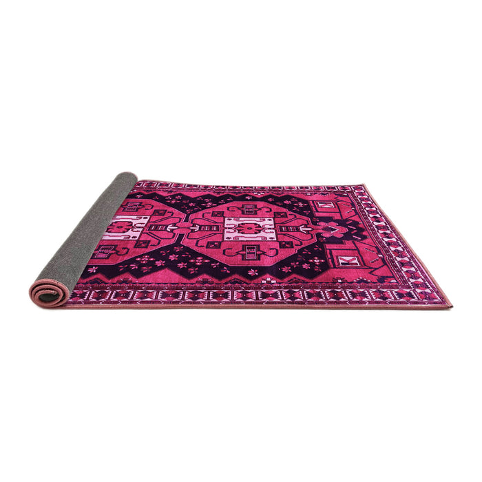 Sideview of Persian Pink Traditional Rug, tr1075pnk