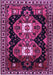 Machine Washable Persian Purple Traditional Area Rugs, wshtr1075pur