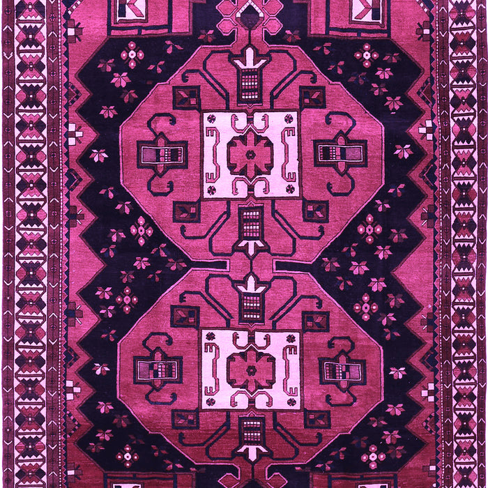 Machine Washable Persian Purple Traditional Area Rugs, wshtr1075pur