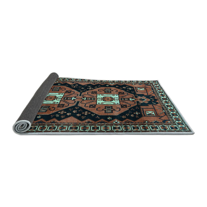 Sideview of Persian Light Blue Traditional Rug, tr1075lblu