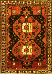 Persian Yellow Traditional Rug, tr1075yw