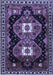 Machine Washable Persian Blue Traditional Rug, wshtr1075blu