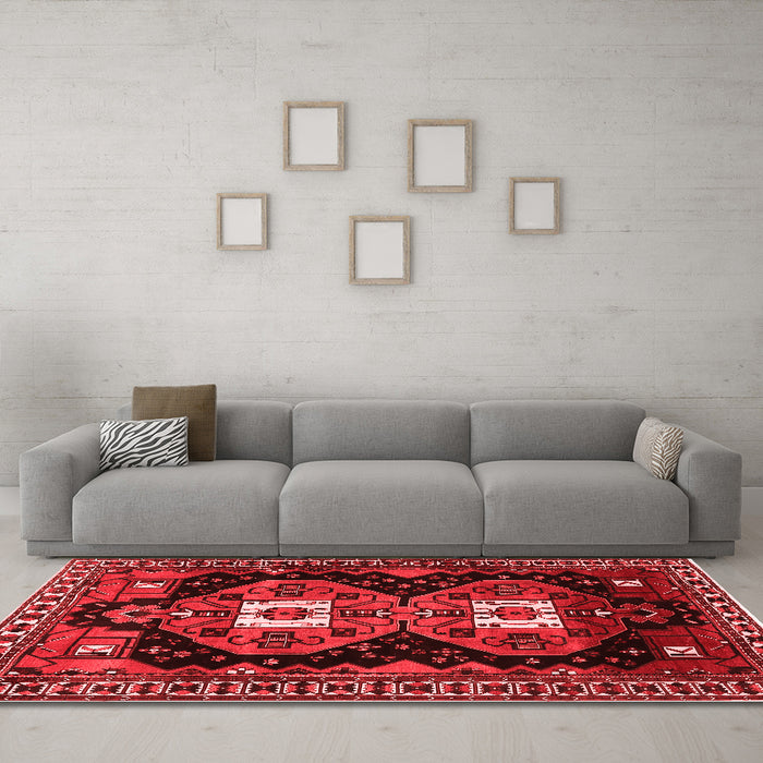 Traditional Red Washable Rugs