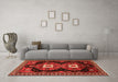 Machine Washable Persian Orange Traditional Area Rugs in a Living Room, wshtr1075org