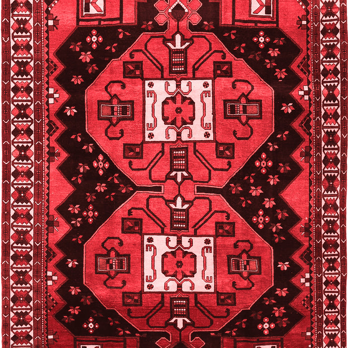 Machine Washable Persian Red Traditional Rug, wshtr1075red