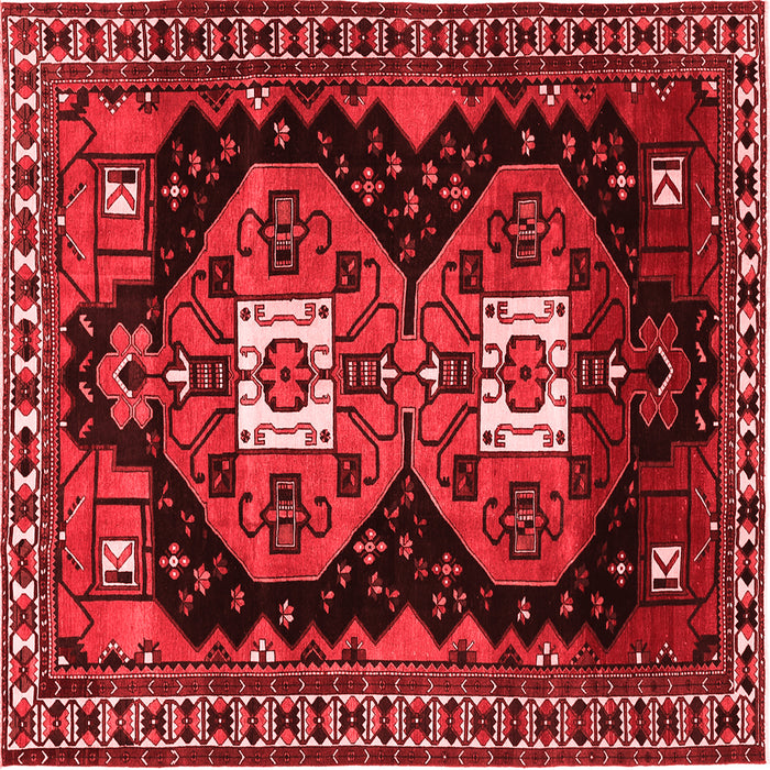 Machine Washable Persian Red Traditional Rug, wshtr1075red