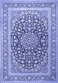 Medallion Blue Traditional Rug, tr1076blu