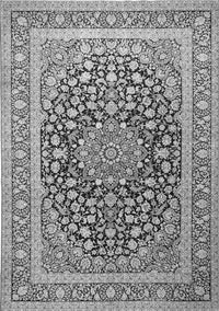 Medallion Gray Traditional Rug, tr1076gry