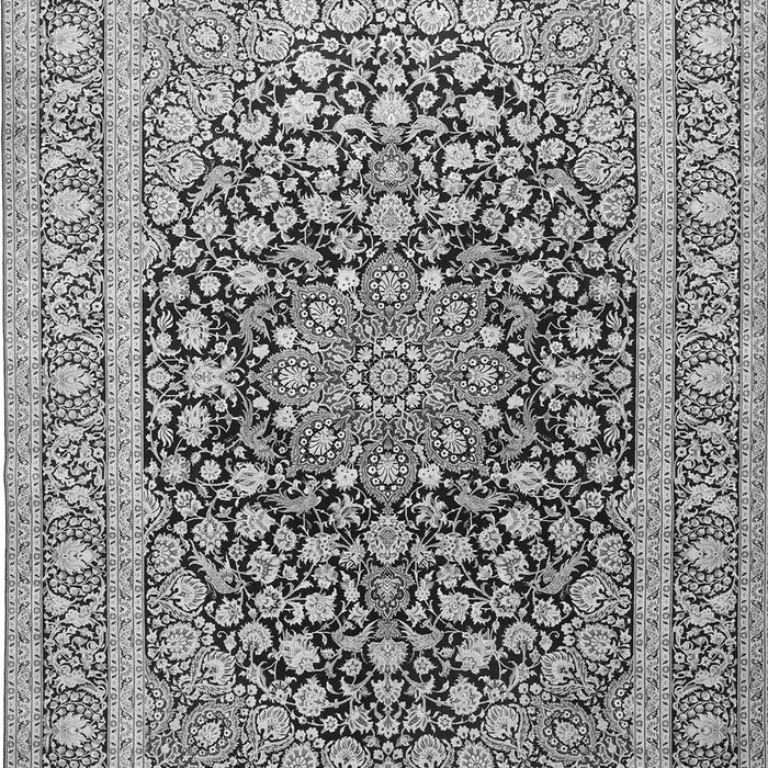 Medallion Gray Traditional Rug, tr1076gry