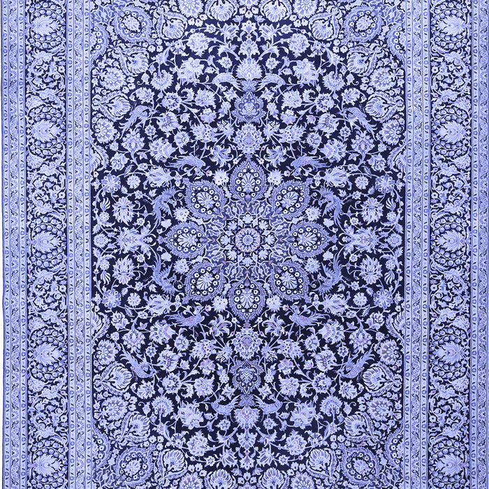 Medallion Blue Traditional Rug, tr1076blu