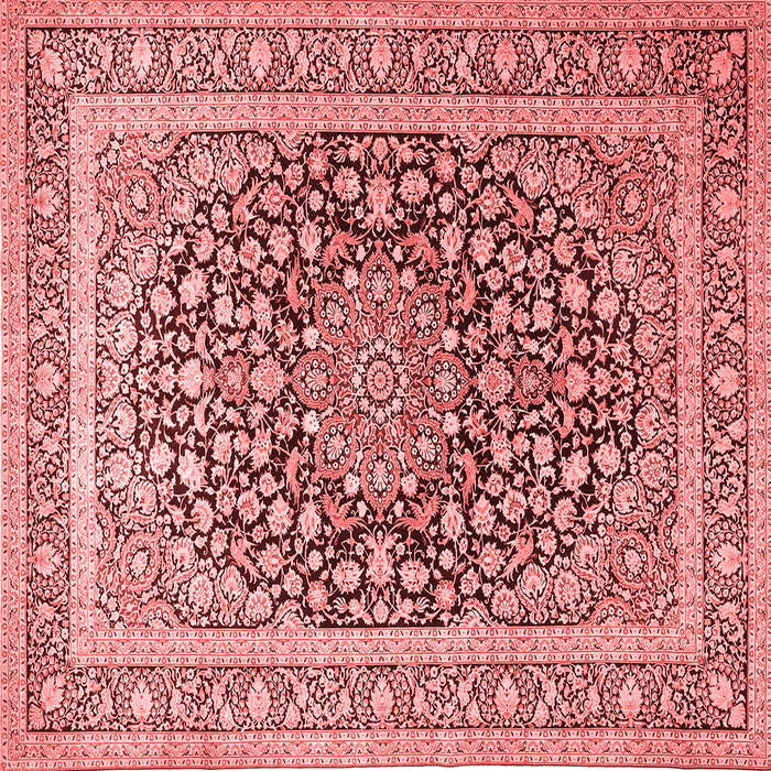 Medallion Red Traditional Rug, tr1076red
