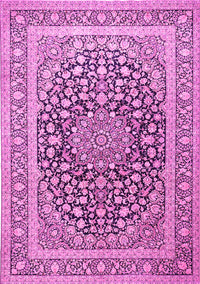 Medallion Pink Traditional Rug, tr1076pnk