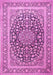 Medallion Pink Traditional Rug, tr1076pnk