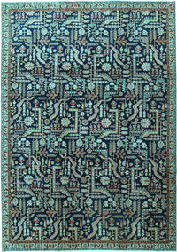 Persian Light Blue Traditional Rug, tr1077lblu