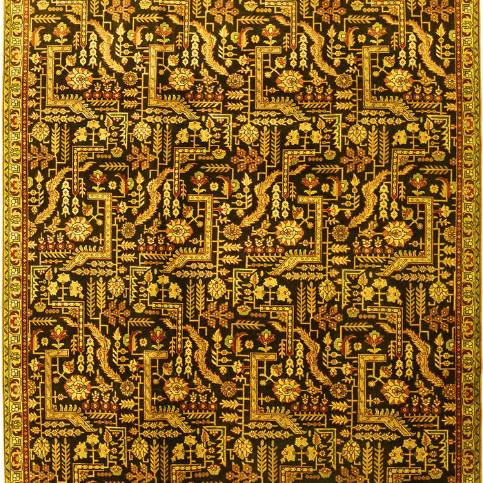 Persian Yellow Traditional Rug, tr1077yw