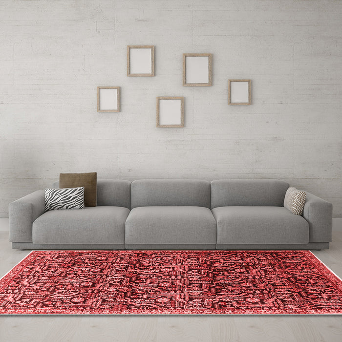 Traditional Red Washable Rugs