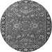 Machine Washable Persian Gray Traditional Rug, wshtr1078gry