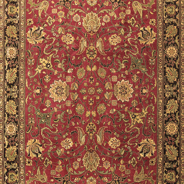 Machine Washable Persian Brown Traditional Rug, wshtr1078brn