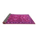 Sideview of Persian Pink Traditional Rug, tr1078pnk