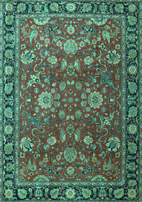 Persian Turquoise Traditional Rug, tr1078turq