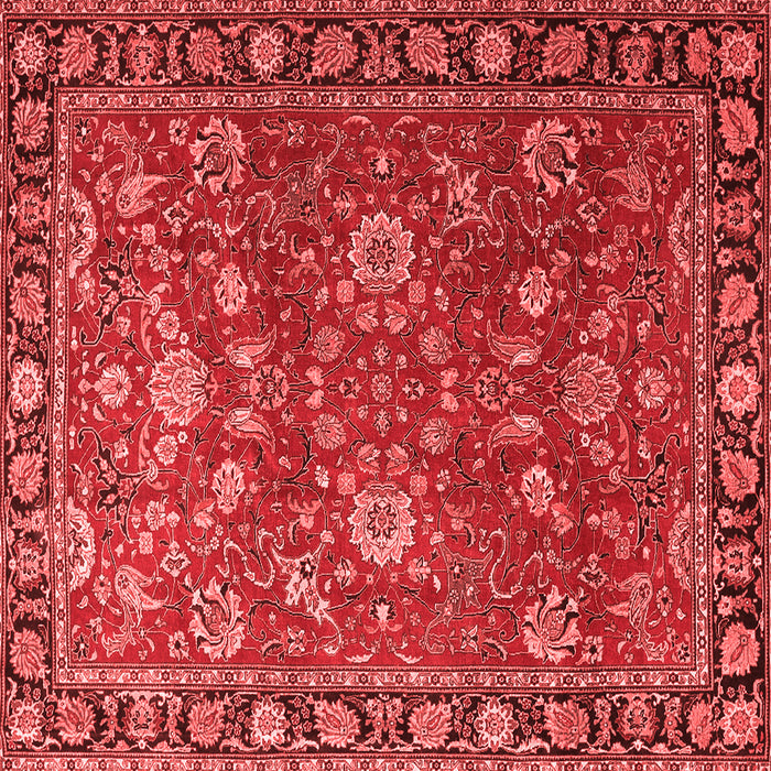 Machine Washable Persian Red Traditional Rug, wshtr1078red