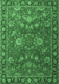 Persian Emerald Green Traditional Rug, tr1078emgrn