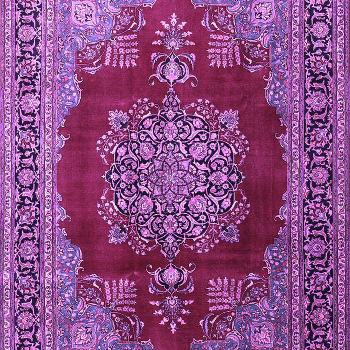 Medallion Purple Traditional Rug, tr1079pur