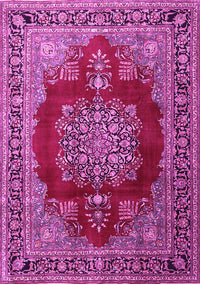 Medallion Pink Traditional Rug, tr1079pnk