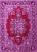 Medallion Pink Traditional Rug, tr1079pnk