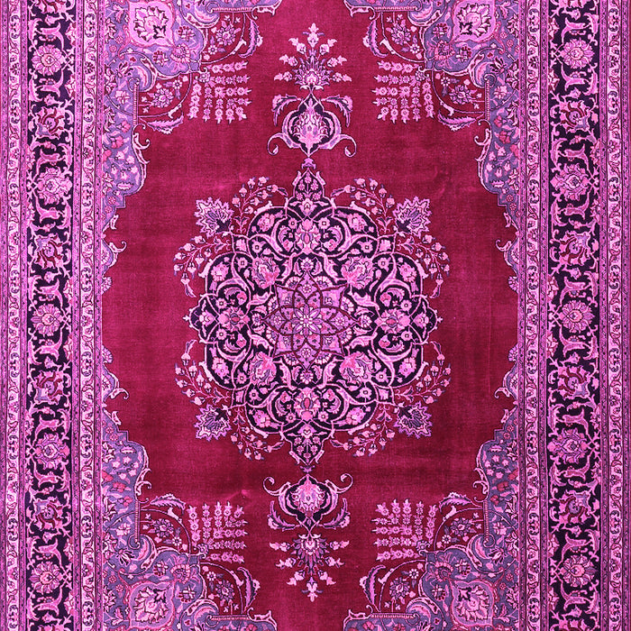 Medallion Pink Traditional Rug, tr1079pnk