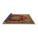 Sideview of Medallion Brown Traditional Rug, tr1079brn