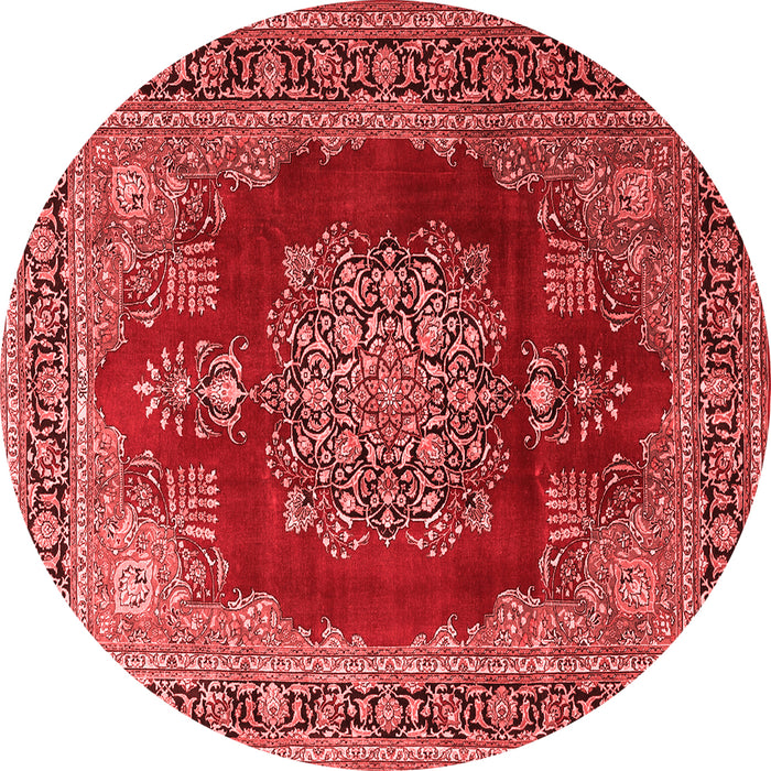 Medallion Red Traditional Rug, tr1079red