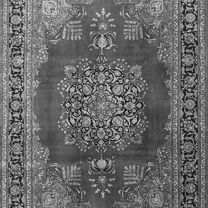 Medallion Gray Traditional Rug, tr1079gry