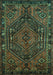 Persian Turquoise Traditional Rug, tr107turq