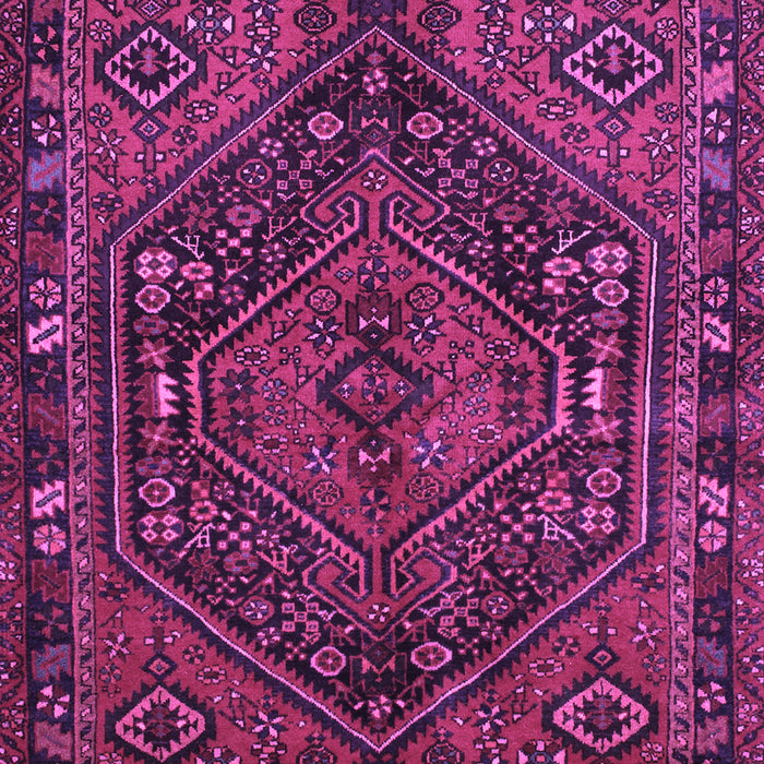 Machine Washable Persian Purple Traditional Area Rugs, wshtr107pur