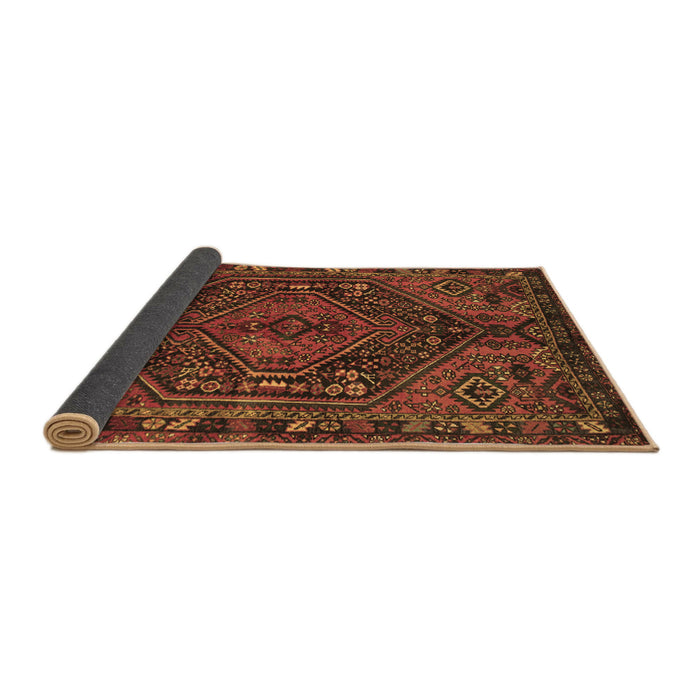 Sideview of Persian Brown Traditional Rug, tr107brn