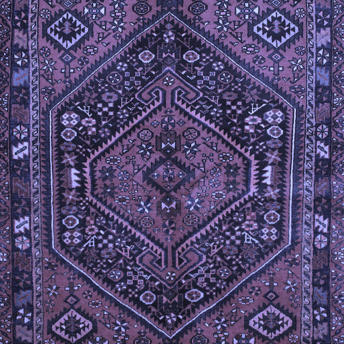 Machine Washable Persian Blue Traditional Rug, wshtr107blu