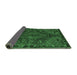 Sideview of Persian Emerald Green Traditional Rug, tr107emgrn