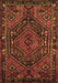 Machine Washable Persian Brown Traditional Rug, wshtr107brn