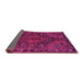 Sideview of Persian Pink Traditional Rug, tr107pnk