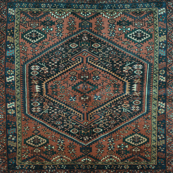 Square Persian Light Blue Traditional Rug, tr107lblu
