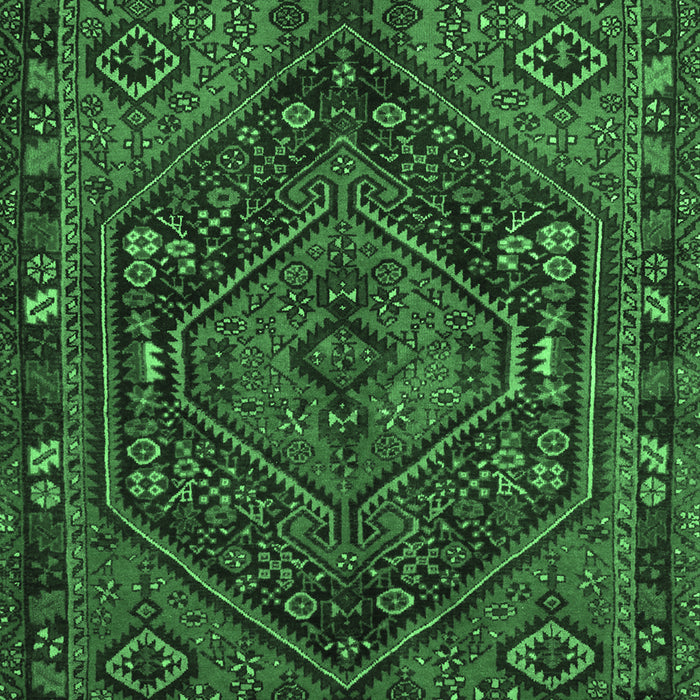Persian Emerald Green Traditional Rug, tr107emgrn