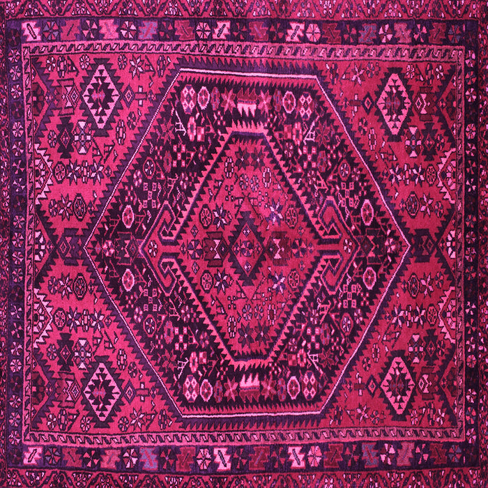 Square Persian Pink Traditional Rug, tr107pnk