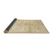 Sideview of Traditional Golden Blonde Gold Medallion Rug, tr1080