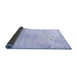 Sideview of Medallion Blue Traditional Rug, tr1080blu