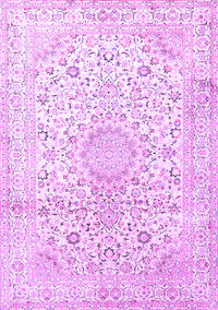 Medallion Purple Traditional Rug, tr1080pur