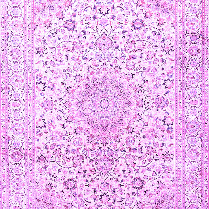 Medallion Purple Traditional Rug, tr1080pur