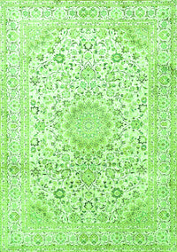 Medallion Green Traditional Rug, tr1080grn