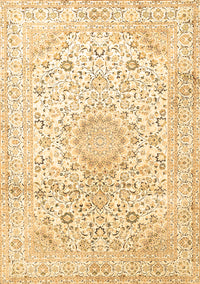 Medallion Brown Traditional Rug, tr1080brn