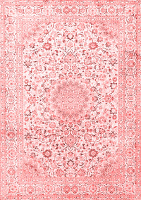 Medallion Red Traditional Rug, tr1080red